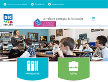 Tablet Screenshot of dic-college.be